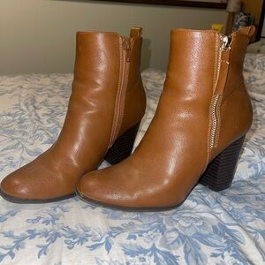 Brown Leather Ankle Boots